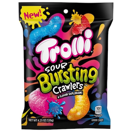 Trolli Trolli Sour Brusting Crawlers Assortment Gummi Candy 4.25 oz 6577